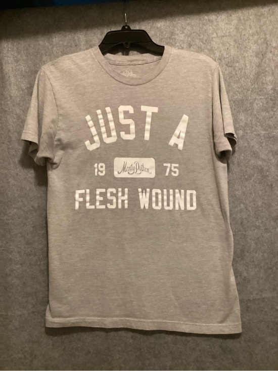 Monty Python Other - C38 Monty Python Light Gray 'Just A Flesh Wound' Graphic Tee